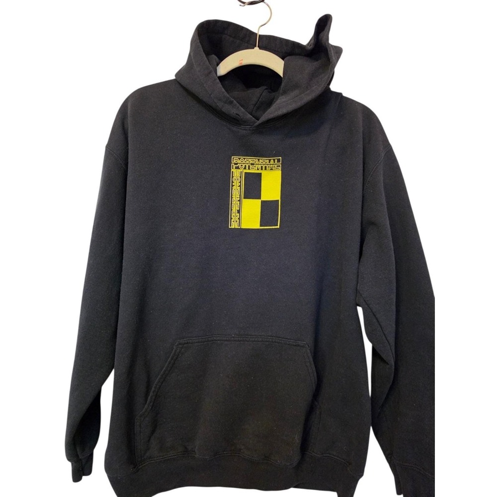 Vintage PacSun Black Hooded "Love Conquers Most" SZ Large Y2K Streetwear